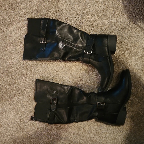 Croft and Barrow Black Knee High Boots sz 6.5 - Picture 1 of 4